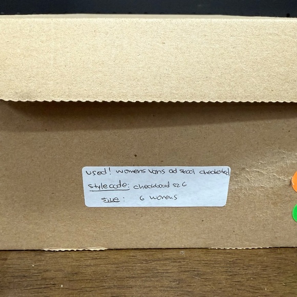 Used W/O Box! Women's Vans Old Skool Classic Black & White Checkered Size 6 - Picture 6 of 6